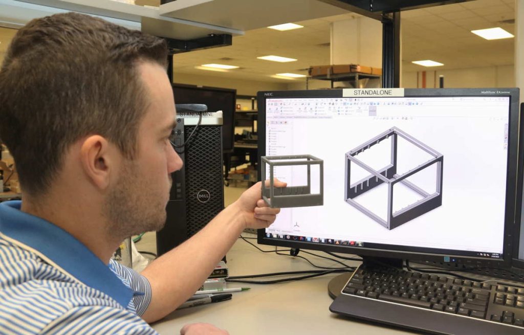 comparing 3d print to model